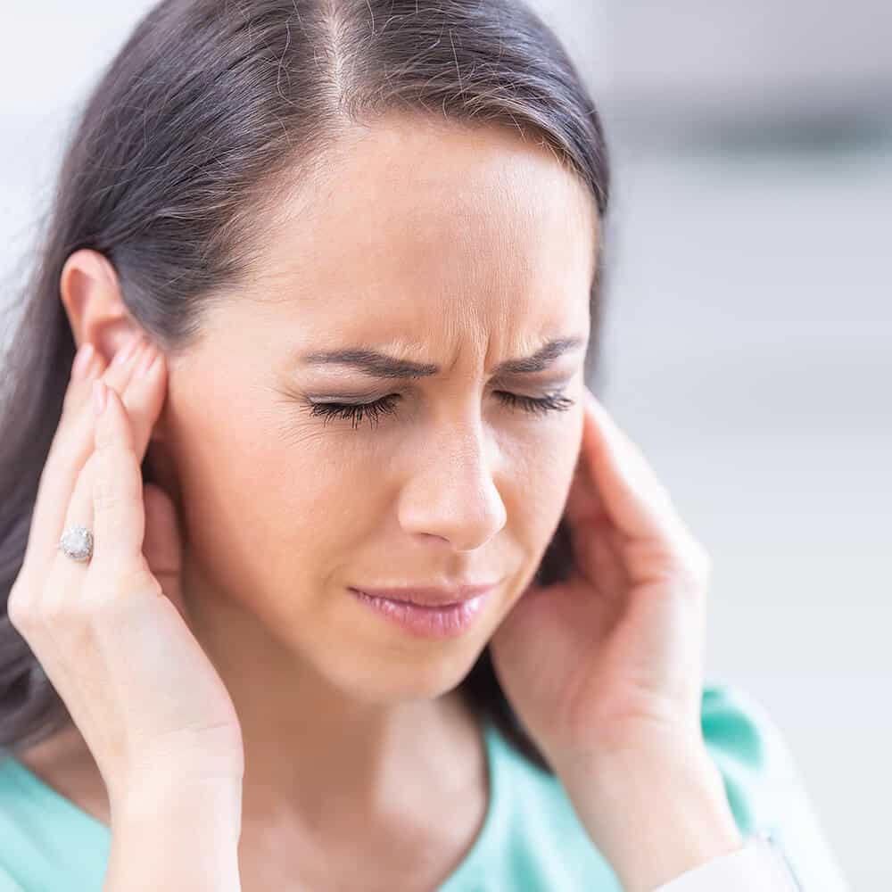Woman Having Headache Migraine